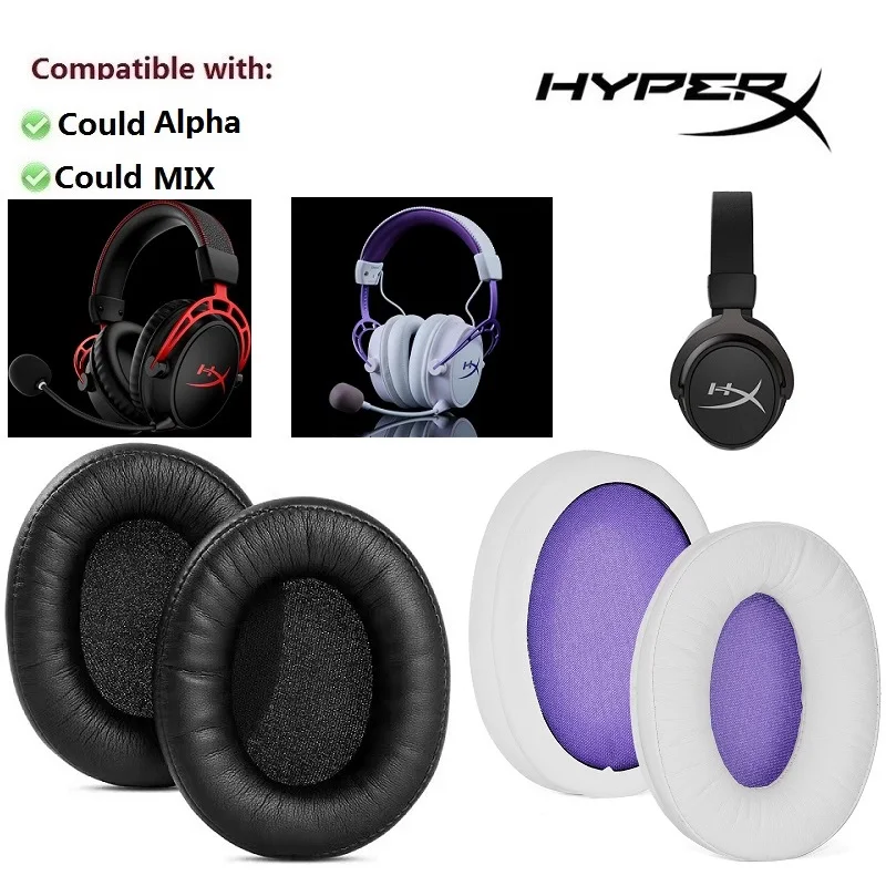 Original Ear Pads for HyperX Cloud Alpha/Could MIX Headphones Replacement high quality Earmuff Ear pillow Ear cushions