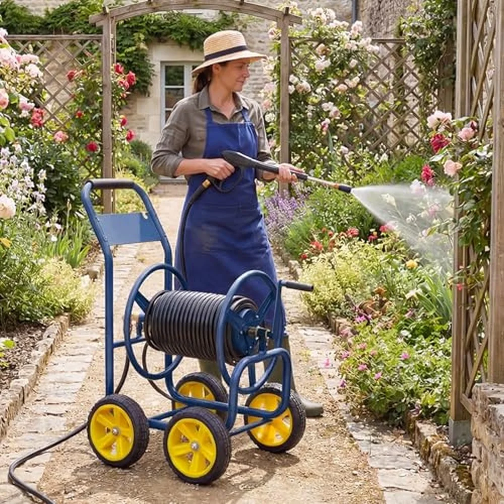 Garden Hose Reel Cart 330ft 5/8