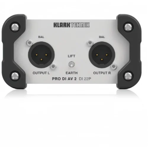 Klark Teknik  DI 22P Passive Stereo DI Box ultra-low noise and ultra-linear system for highest signal integrity