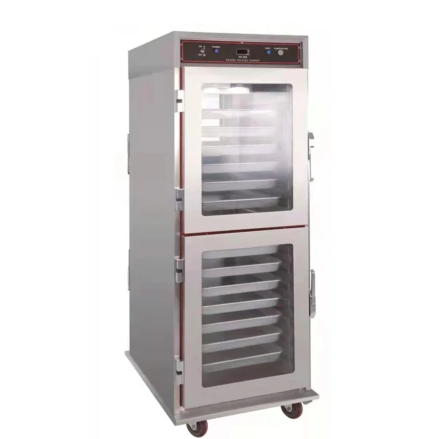 Stainless Steel Electric Warmer Food Holding and Proofing Cabinet for Pizza, Hot Pastry, Bakery