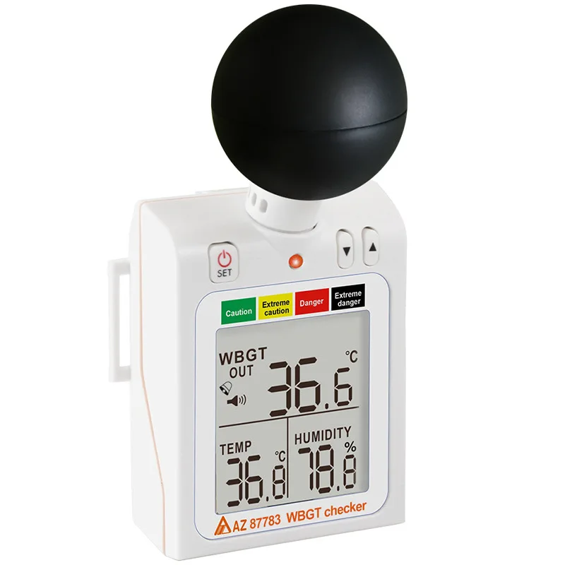 

AZ87783 Heat Stroke Prevention Index Thermometer WBGT Black Ball Thermometer To Detect Temperature and Prevent Heat Stroke