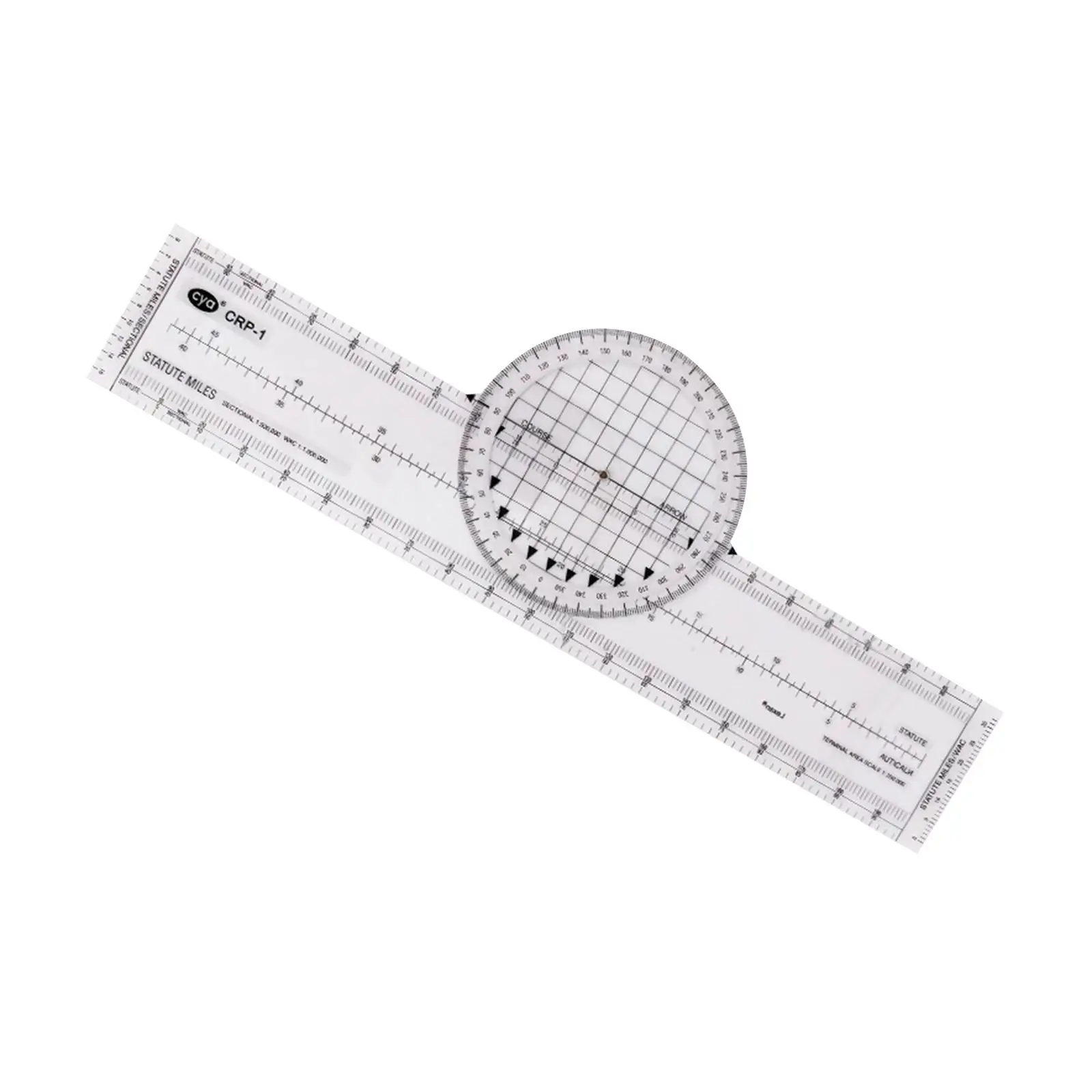 Plotter Aviation Slide Rule Rotating Azimuth Plotter Engineering Ruler for Navigational Usage