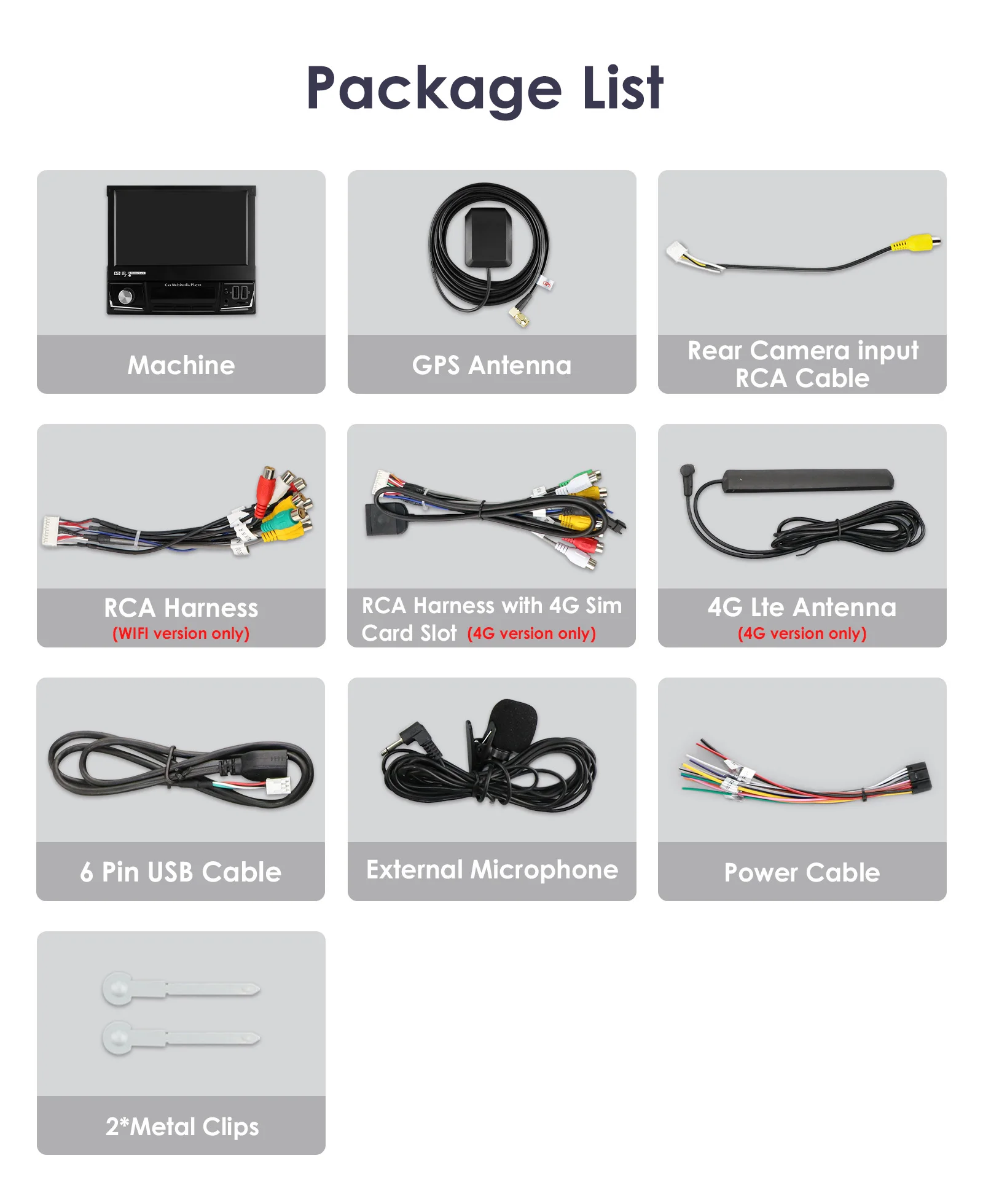 7"7862 Android 12 Universal 1din Autoradio Multimedia Player DSP CarPlay GPS Navi 4G Car Radio Stereo Manual Retractable Screen