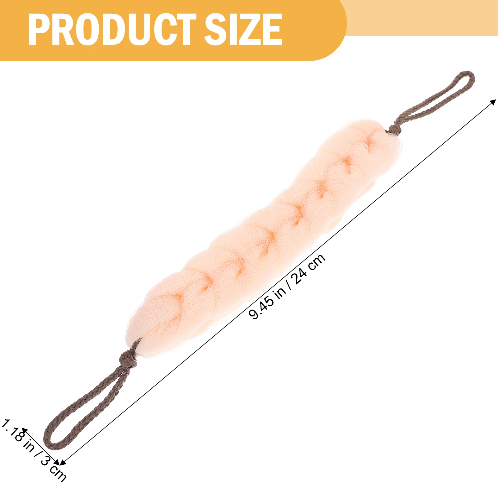 

4pcs Long Bath Strip Scrubber Natural Pe Sponge Wash Cloth Body Exfoliation Durable Shower Tool Bath Wash Towel Home Bathing