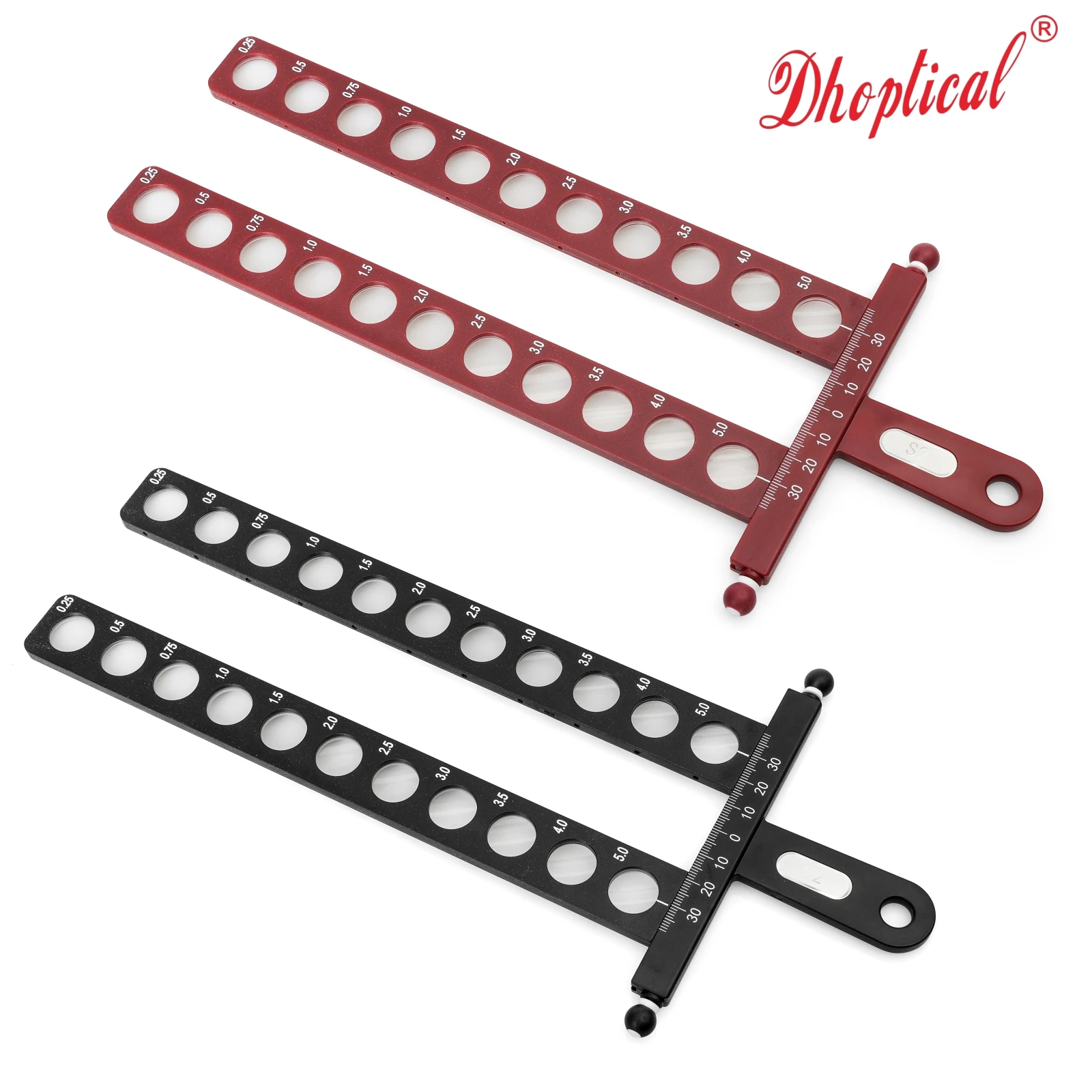 Optometry Double Row Lens Set Sphere Cylinder Lens Optical Trial Lens Kit Adjust PD