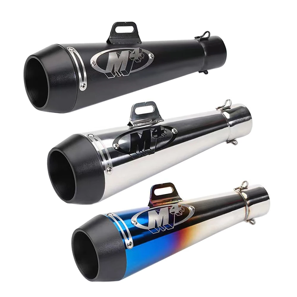 Tubo de escape para motocicleta de 51 mm, silenciador M4 Escape GP Moto Pot para scooter, motocross, moto de cross, 300cc, 600cc, 1000cc, tipo slip-on