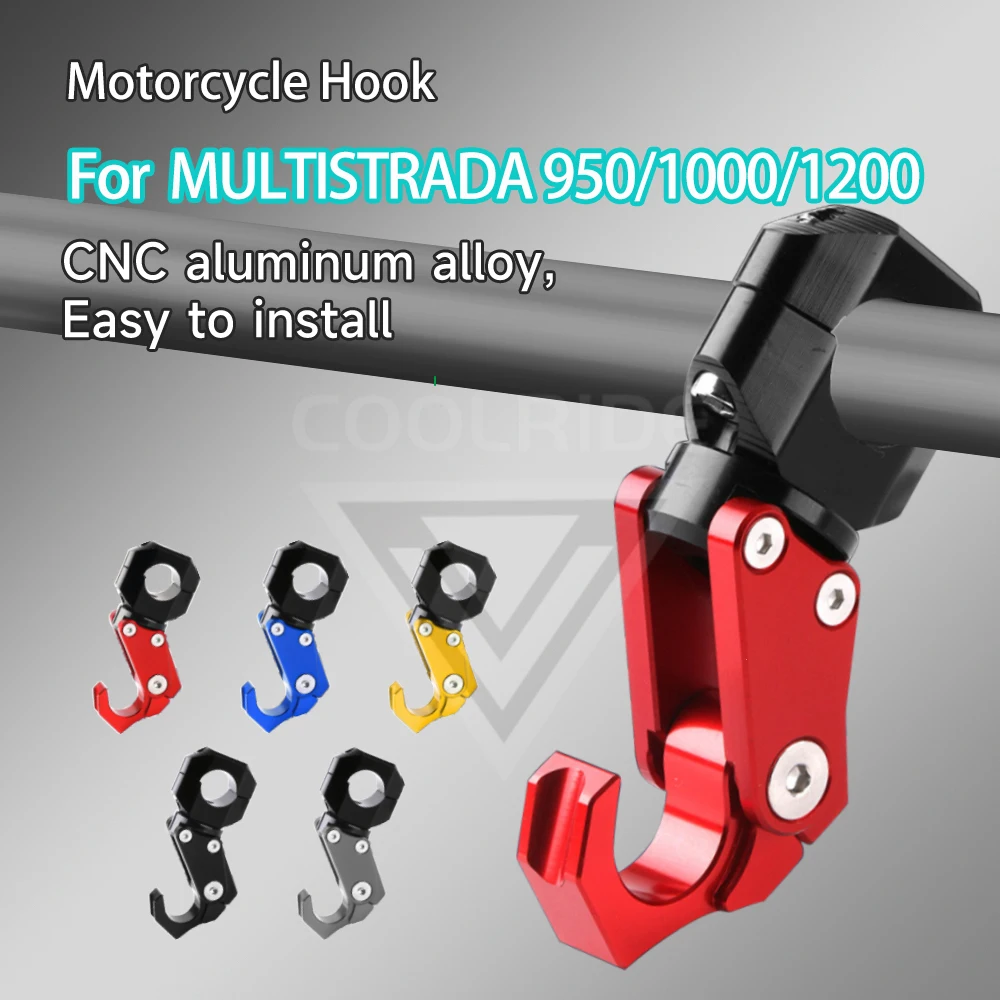 Motorcycle Helmet Hook Aluminum Multistrada V4S Accesorios for DUCATI Multistrada V4 950 950S 1200 1200S 1260 2010 2012 2018