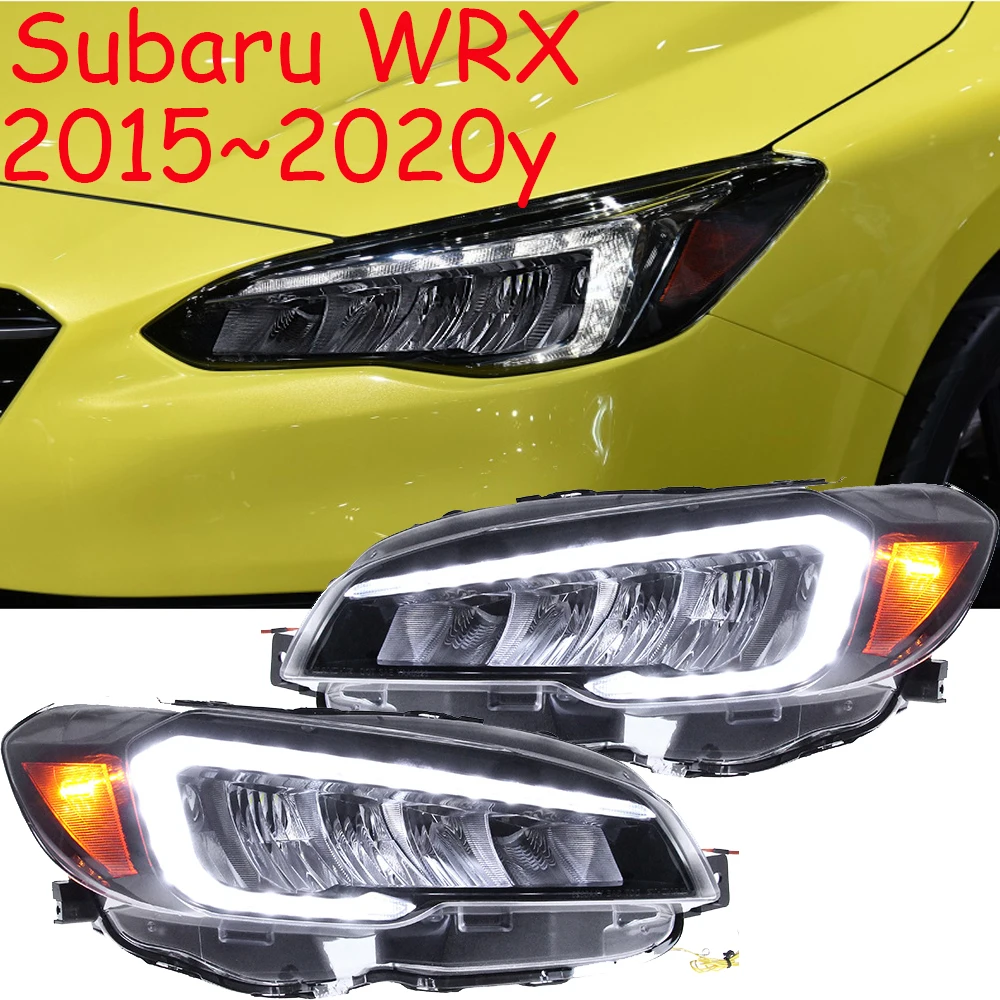 2015~2020y Car Bupmer Head Light For WRX Headlight Car Accessories ALL IN LED DRL Fog Daytime Light WRX Headlamp