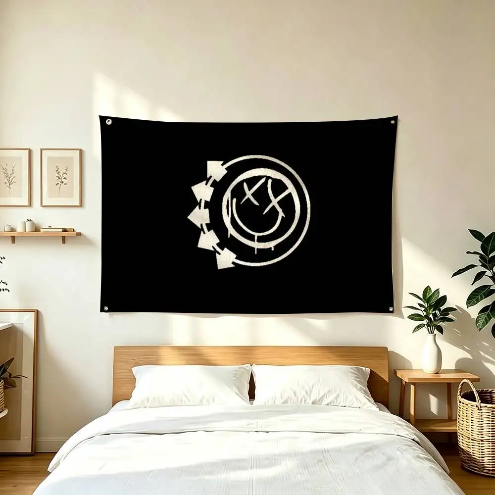 B-Blink-182 Band P-Pop-Punk  Flags for Bedrooms Home Decor Items Outdoor Decors Garage Decoration Flaga