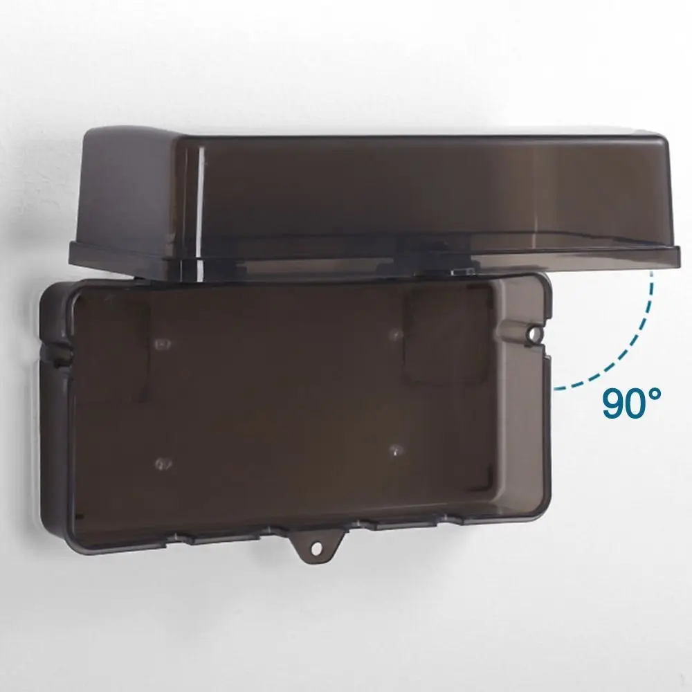 Scatola di plastica durevole Copertura per cavo di prolunga antifurto resistente alle intemperie Proteggi presa Copertura protettiva per presa impermeabile per esterni