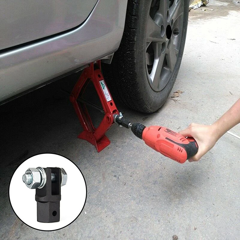 New Auto Universal Scissor Jack Adapter Jacks Lift Part Equipment Wrench Tool For 1/2 Inch Drive Socket Off Road Car Accessories