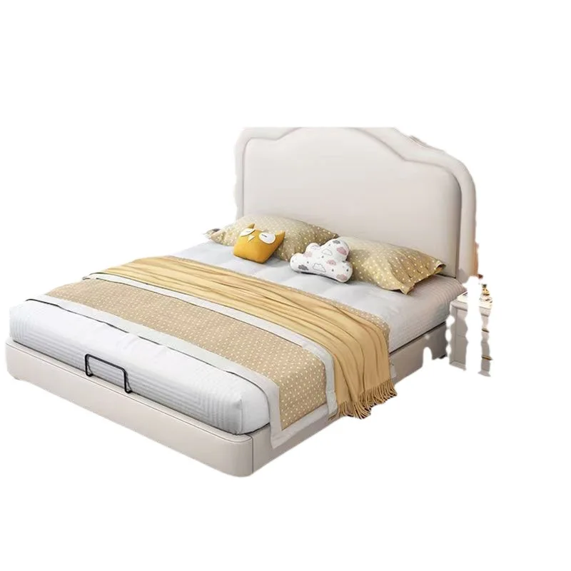 &Cream wind children's bed boys and girls princess bed modern simple small apartment 1.5m single bed teenager second