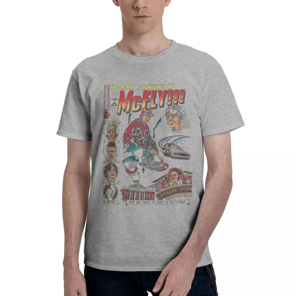 Merchandise Awesome O Neck T-Shirt Cotton Gift Idea Clothing Marty McFly Back To The Future for Men Women T Shirts oversized new image 3