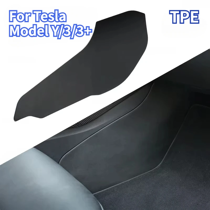 TPE Anti Kick Pad for Tesla Model Y/3/3+ Highland 2024 HW4.0 Central Control Side Defense Pads Protective Cover Car Accessories