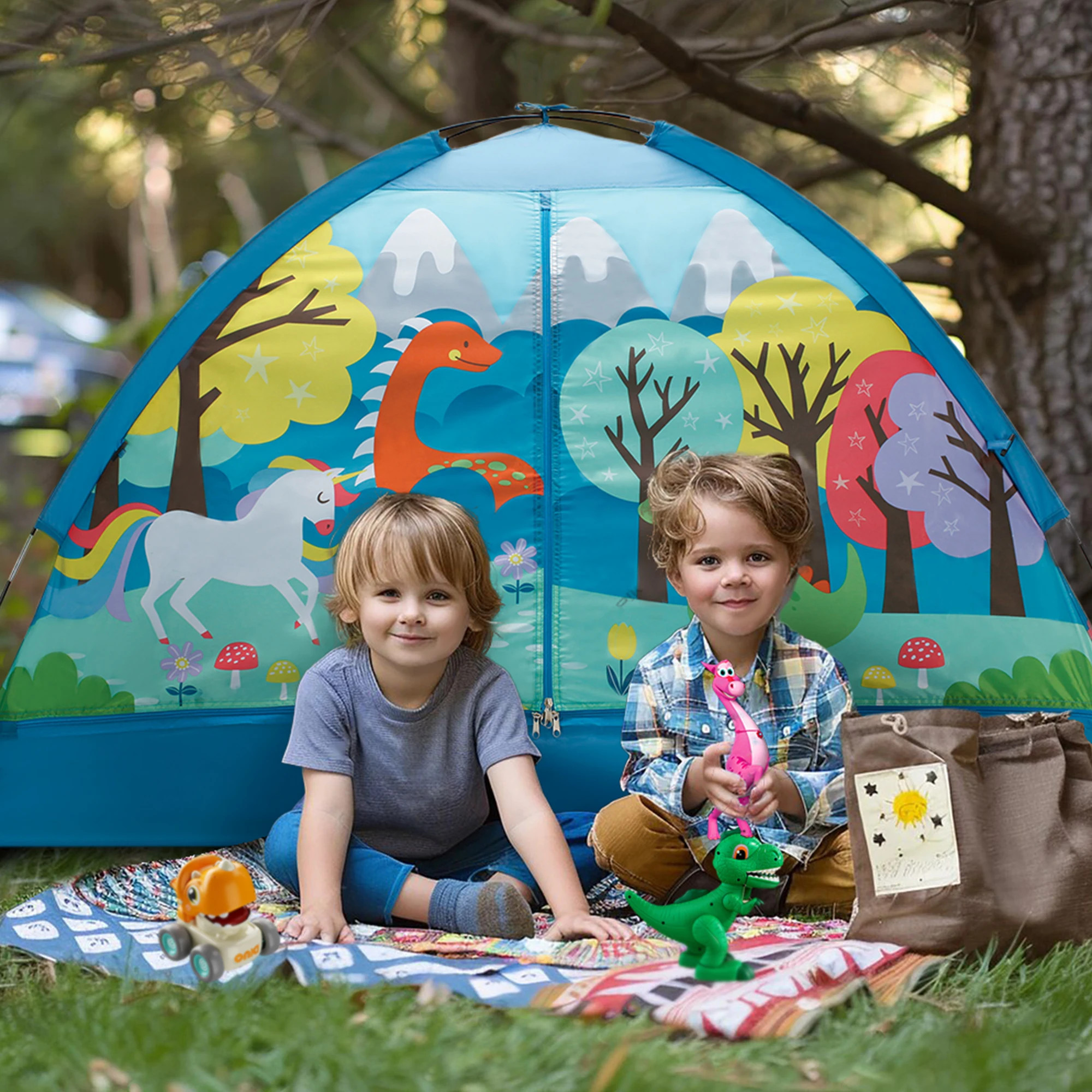 Playhouse Imaginative Play tent Indoor and Outdoor Fun, Pop Up Foldable Tent ，Perfect Christmas Gift, 60