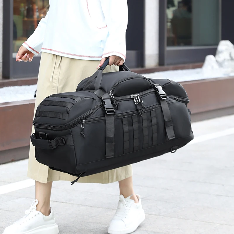 

Sports Fitness Handbag Outdoor Camping Hiking Climbing Training Backpack Large Capacity Expandable Luggage Storage Travel Duffel