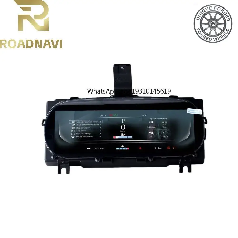 

26style BC 12.3'' RoadNavi Car Auto Speedometer for Jaguar XFL 2016-2019 Central Control System LCD Instrument