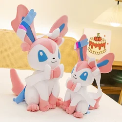 Pokemon Sylveon Plush Toys Pokémon Anime Plushie Dolls 25-75cm Kawaii Soft Pillow Eevee Stuffed Christmas Gifts for Childrens