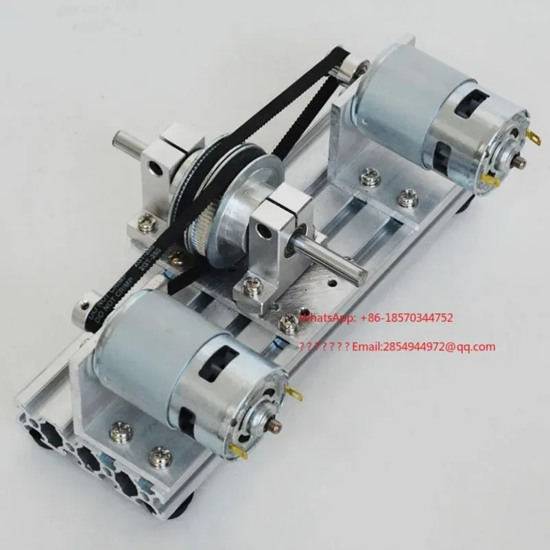 

LL Double Motor Drive Device 775/795/895 DC Motor High Torque High Turn Low 8mm Hard Shaft Aluminum Alloy Table