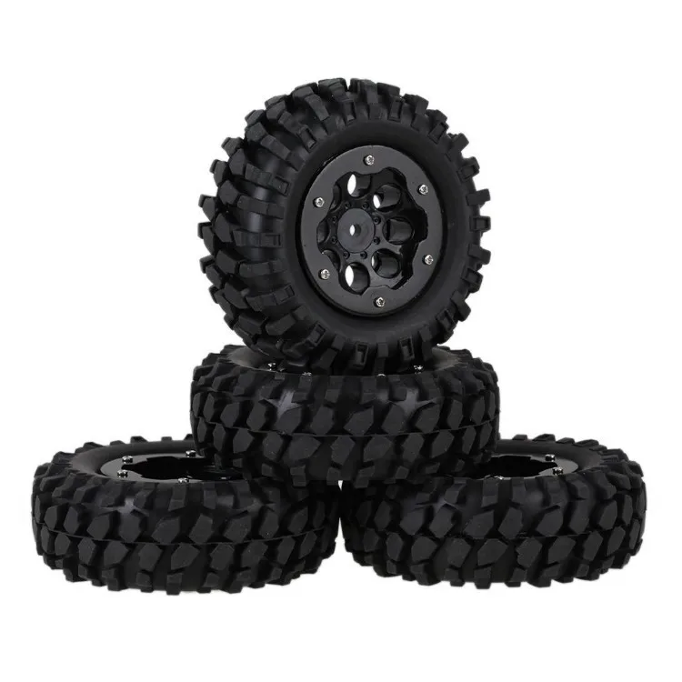 

1.9 Inch Rubber Tires Wheel Rim 96mm for 1/10 RC Rock Crawler Axial SCX10 TAMIYA CC01 D90 TF2 Traxxas TRX4