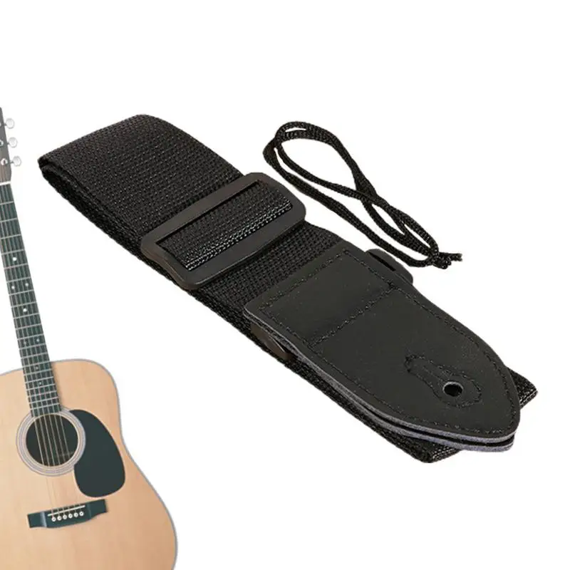 Bass Guitar Straps Adjustable Replacement Guitar Belt Vintage & Adjustable Guitar Belt Wide Shoulder Support Instrument