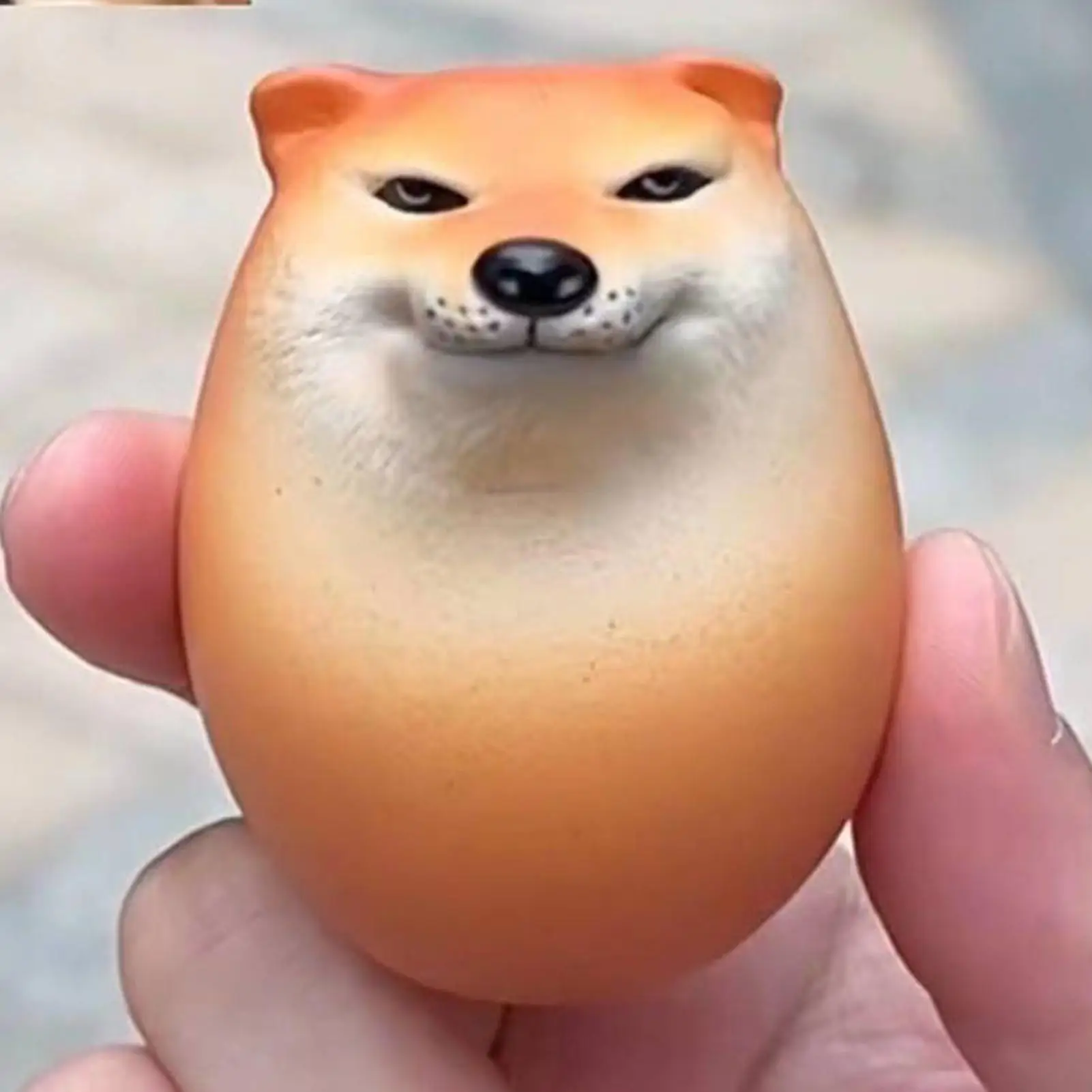 1pcs Creative And Lifelikes Egg Shaped PU Tabletop Decoration Dog And Egg Alliance Decorations Fun Christmas Gifts Squeeze Toy