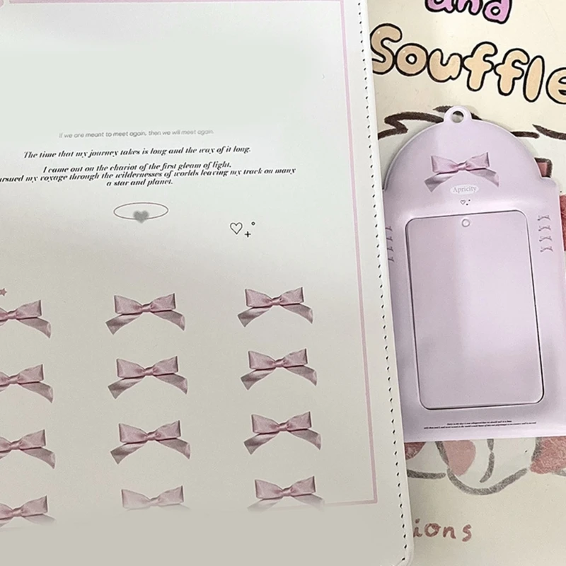 3-дюймовый держатель для фотокарточек с защитными рукавами и милым кулоном