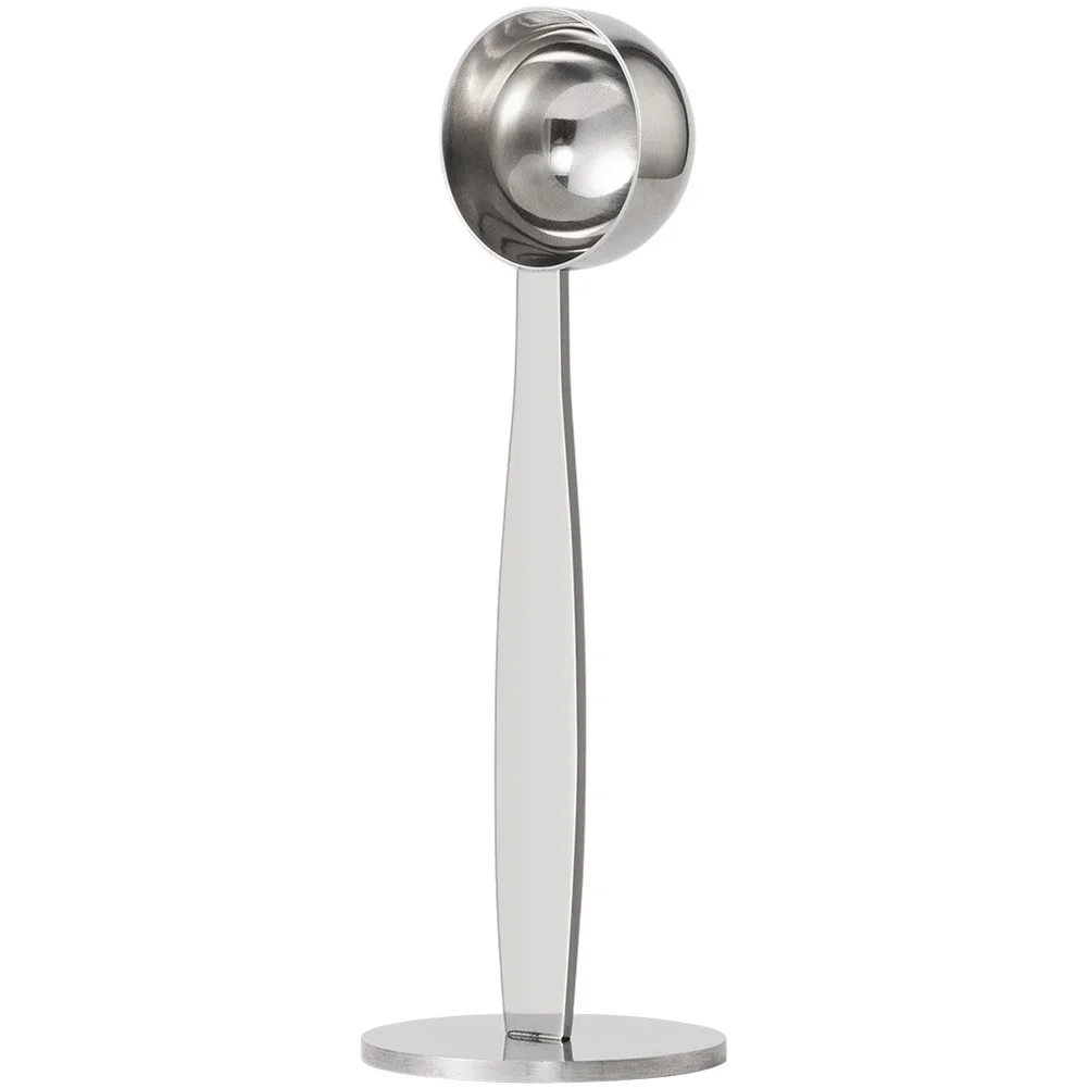 Stainless Steel Scoop Tamper Combination With 50mm Tamper Base And Flat Bottom For Reliable Standing And Accurate Dosing
