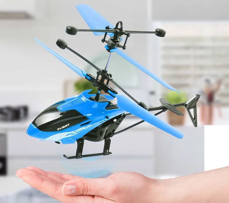 Remote Control Aircraft Induction 2CH Suspension Helicopter Fall-resistant Charging Light Aircraft