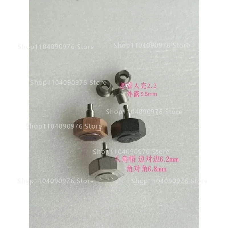 Lock screw watch handle, suitable for Ap men's watch crown cap 6.8 diameter, 2.2 exposed in the shell 3.5 head handle tube