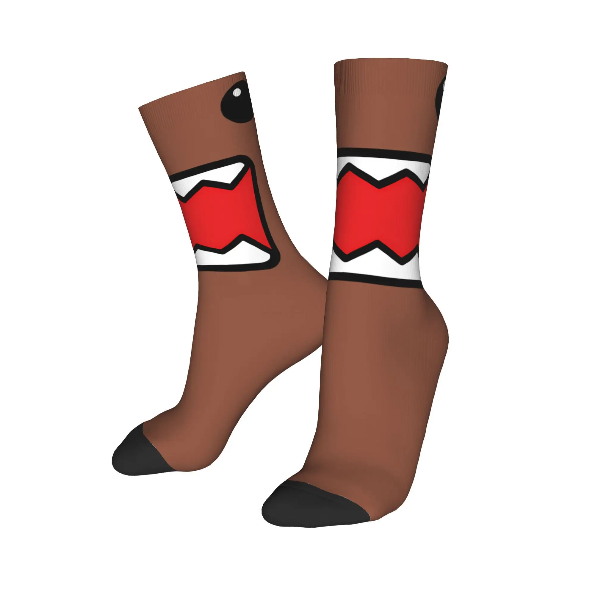 

Women Men Socks Domo Kun Stockings Anti Bacterial Soft Breathable Socks Autumn Funny Graphic Cycling Socks