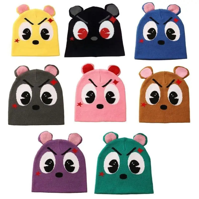 652F Cappello invernale lavorato a maglia per adulti Mantieni caldo Cappello antivento per il freddo per il ciclismo