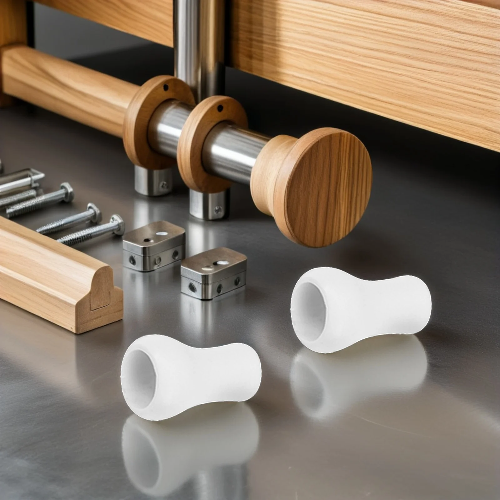 

20Pcs Plastic Blind Pull Cord Knobs White Sturdy Cord Holders for Window Blinds Roman Shades Curtain Crafts Blind Accessories