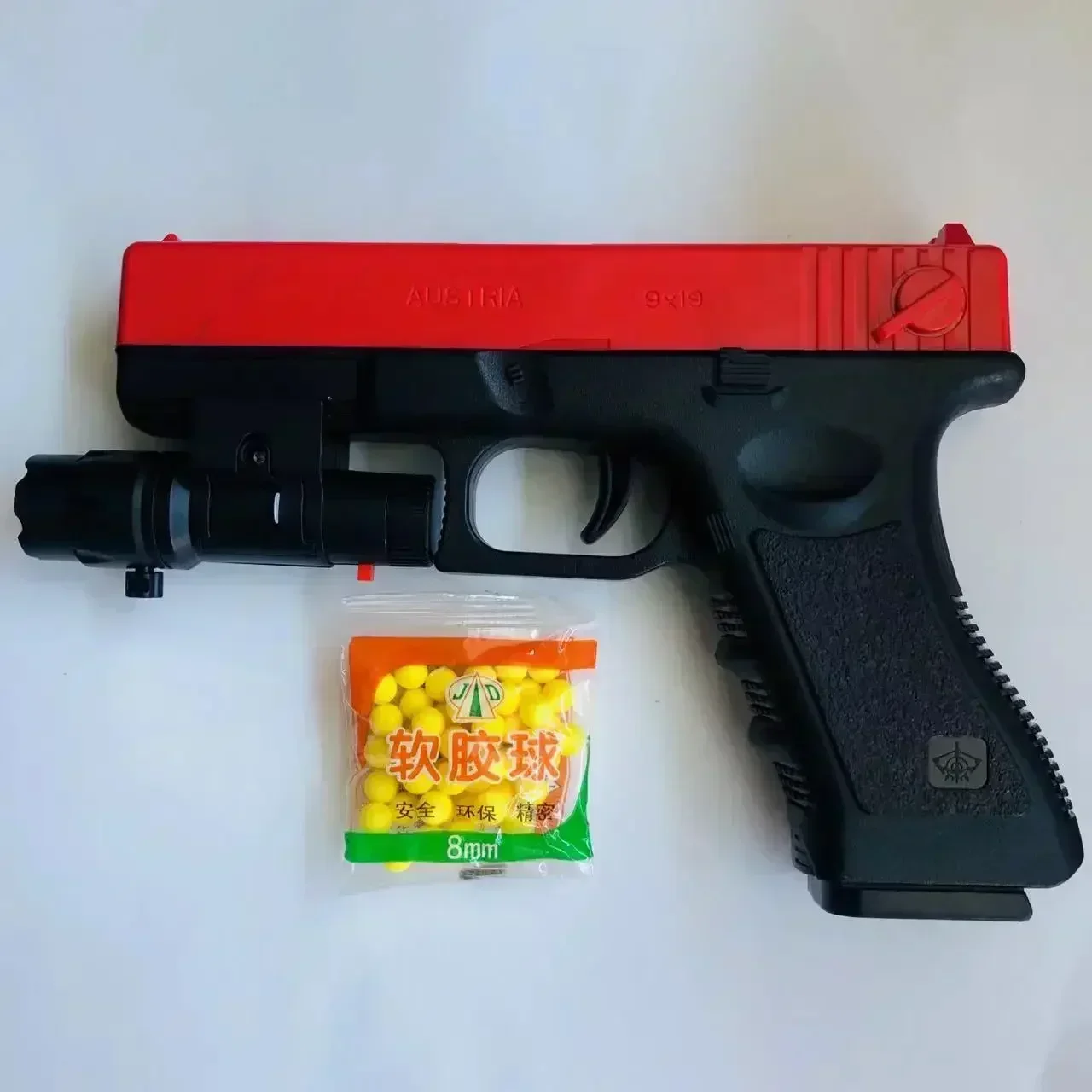 Banjrrmanual pistola g17 espuma macia ullet brinquedo arma airsoft lançador cs jogos de tiro armas para crianças oys presente