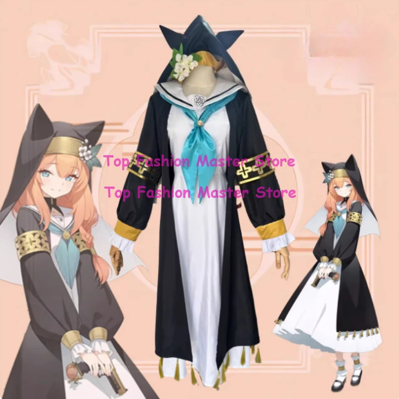 

Костюм для косплея Blue Archive Юризоно Сейя, парик, черное платье монахини Ироэ Мари, милый матросский костюм, наряд для Хэллоуина и ролевых игр