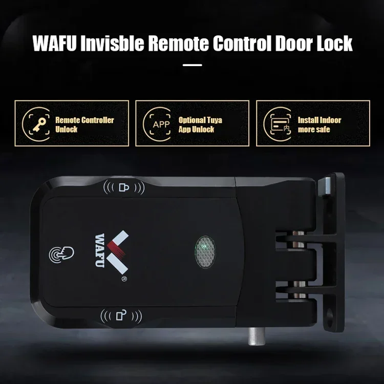 WAFU WF-X26 cerraduras inteligentes tuya con wifi bezprzewodowy pilot zdalnego sterowania zamek bezkluczykowy niewidoczny zamek do drzwi dla bezpieczeństwo w domu