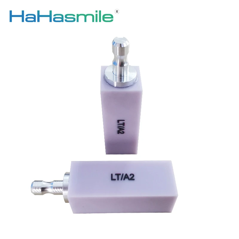 

4 Pcs HaHasmile B40-HT/B40-LT-Bleach Lithium Disilicate Blocks Supreme Chemical Stability And Flexural Strength Easy Milling