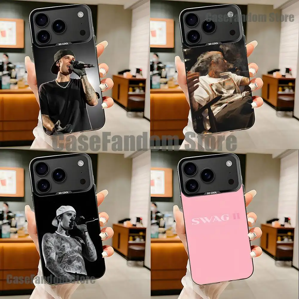 

Singer USA J-Justin Bieber Phone Case For iPhone 17,16,15,14,13,12,11,Pro,Max,Plus,Black Matte Shockproof Cover