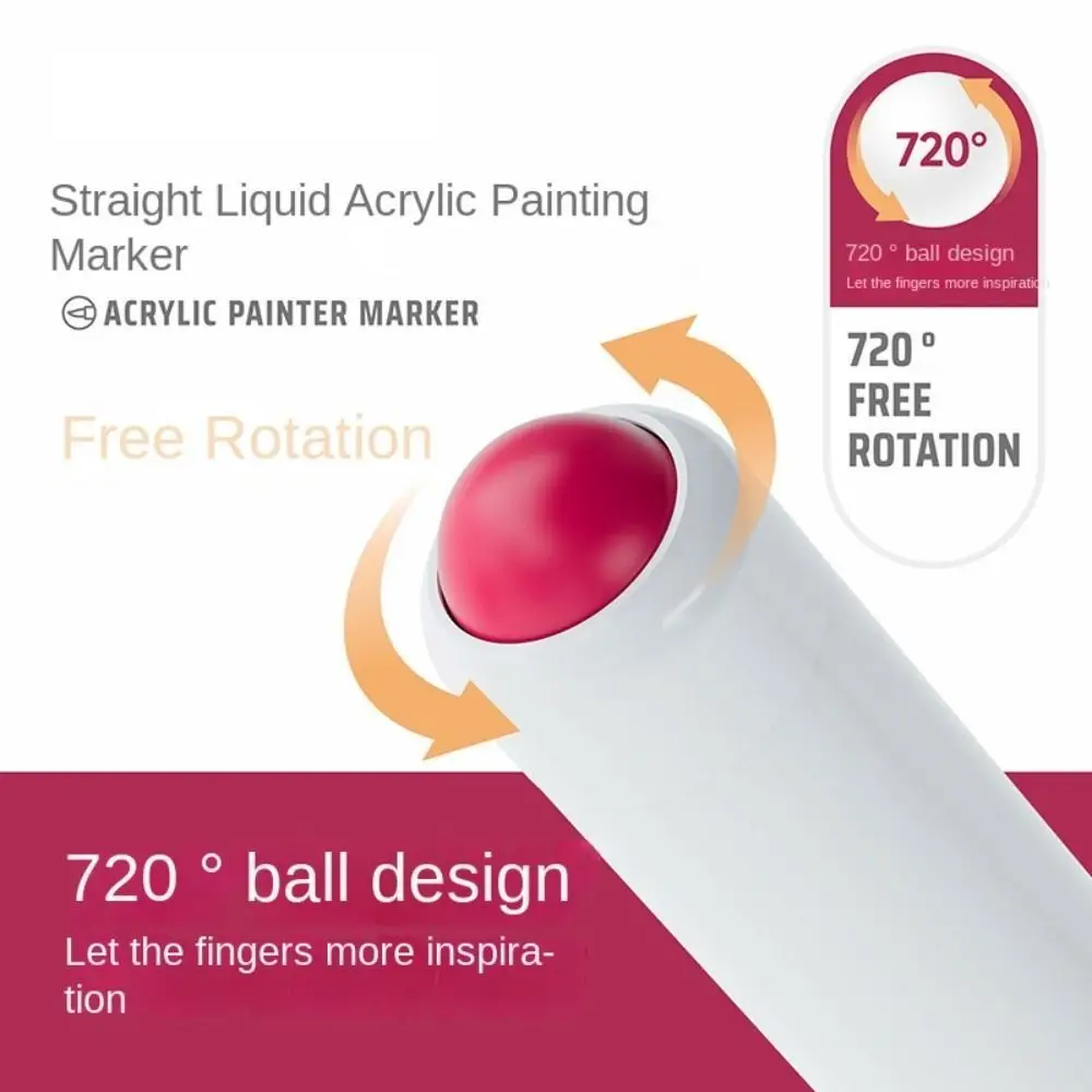 Durable Fine Nib Colorful Marker Multi-purpose 9 Color Drawing Pen Erasable Portable Marker Pen Children Doodle