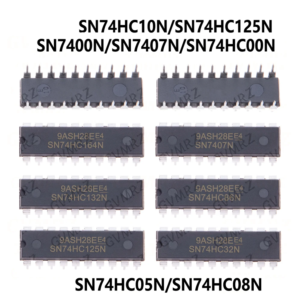 10/100PCS/LOT SN74HC00N SN74HC02N SN74HC04N SN74HC05N SN74HC08N  SN74HC10N SN74HC125N SN74HC132N SN74HC14N  SN74HC164N SN74HC20N