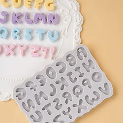 1pc Capital Letters Silicone Mold DIY Cartoon Fondant Cake Mousse Chocolate Dessert Candy Decoration  Chocolate Mold  Cake Mold