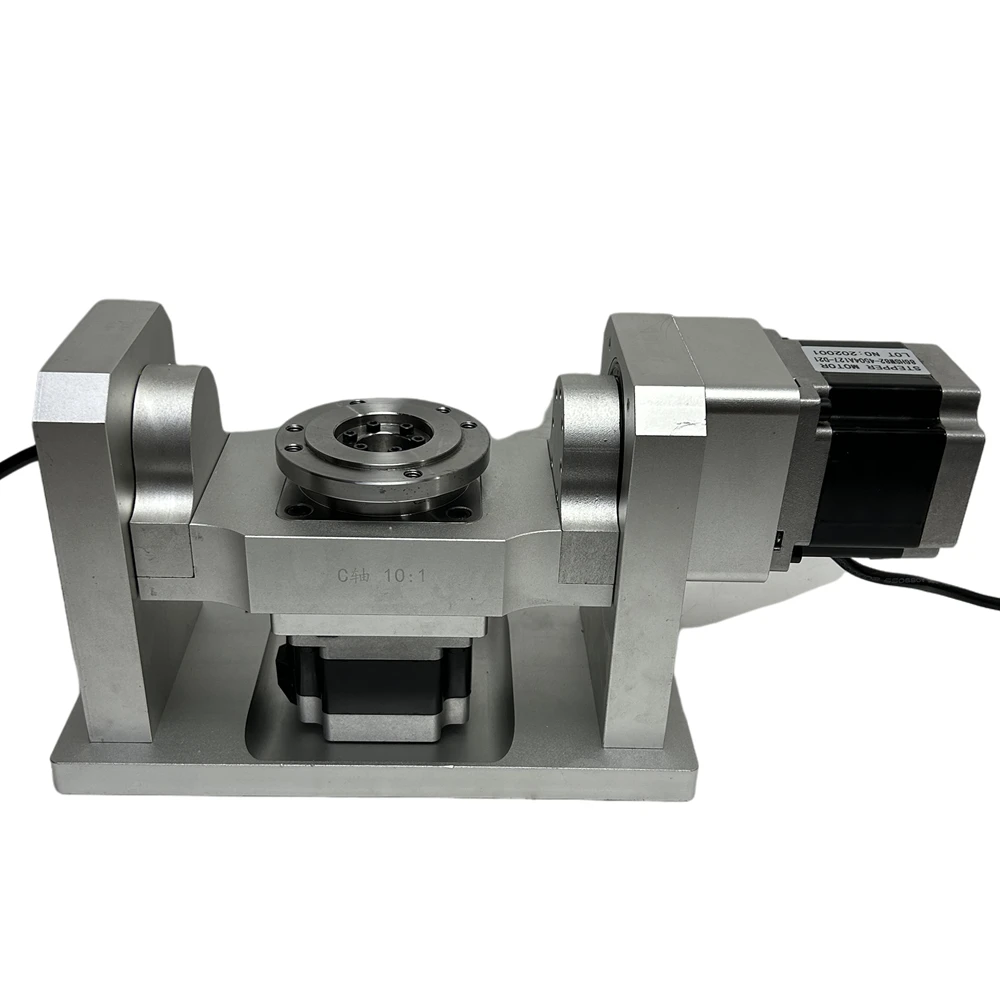 CNCロータリー軸モーター,4番目および5軸分割ヘッド,10:1モーター減速機,Nema 34 86