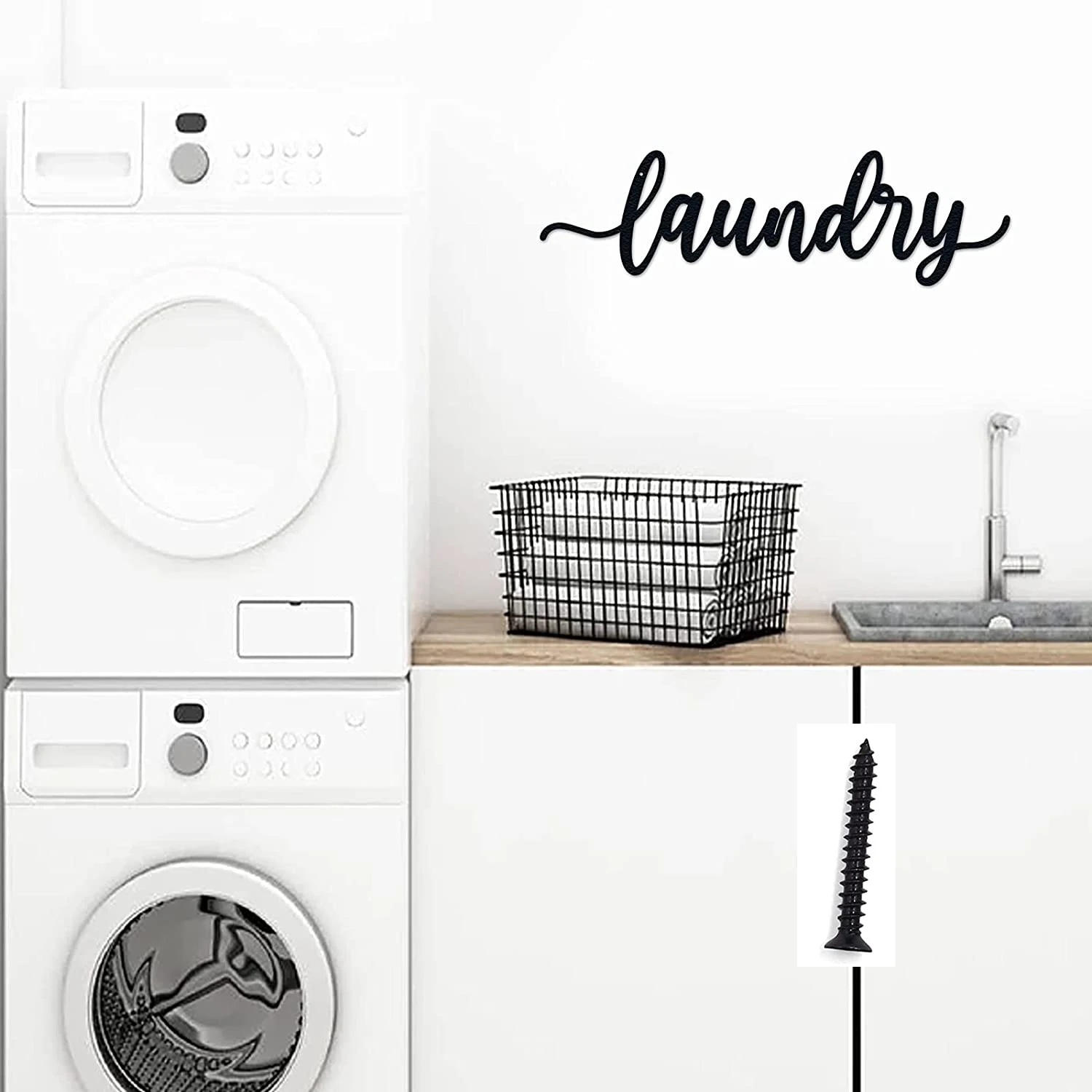 laundry Letter Sign Wall Decor Metal Art Farmhouse laundry Signs For Door Metal laundry Signs Wall Decor From Durable Metal,