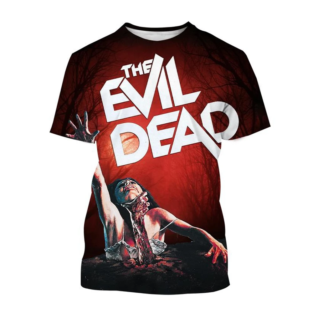 الرجال والنساء ثلاثية الأبعاد المطبوعة تي شيرت دراكولا فيلم قصيرة الأكمام تي شيرت فيلم الرعب بلايز عادية متعة تي شيرت الرجال الملابس #1