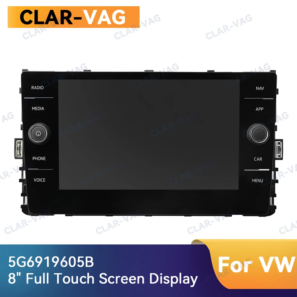 

5G6919605B Original 8 inch Touch Screen Glass MIB Display For VW Golf 7 7.5 MK7 Passat B8 Polo Mk6 5G6 919 605 B