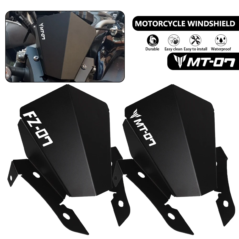 

Motorcycle Accessories For YAMAHA MT 07 MT07 2013 2014 2015 2016 2017 MT-07 FZ-07 Wind Deflector Windscreen Front Windshield