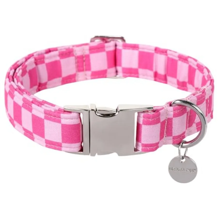 Dog Coar For Uercute Pink Paid Dog Coar Cotton Puppy Coar With Adjutabe Eta Bu …