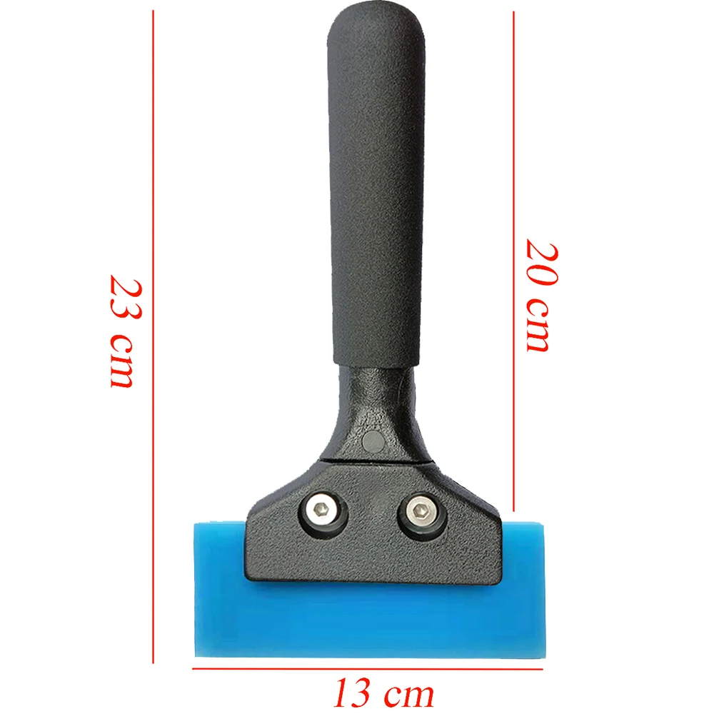 Long Handle Bluemax Squeegee Building Film Car Tinting Glass Clean Water Wiper Ice Scraper Carbon Fiber Wrap Tool B25