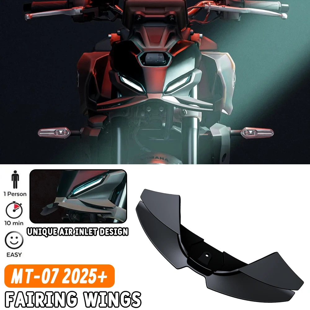 

2025 For YAMAHA MT-07 mt07 Front lip spoiler wing fairing Downforce Front Aerodynamics Motorcycle accessories