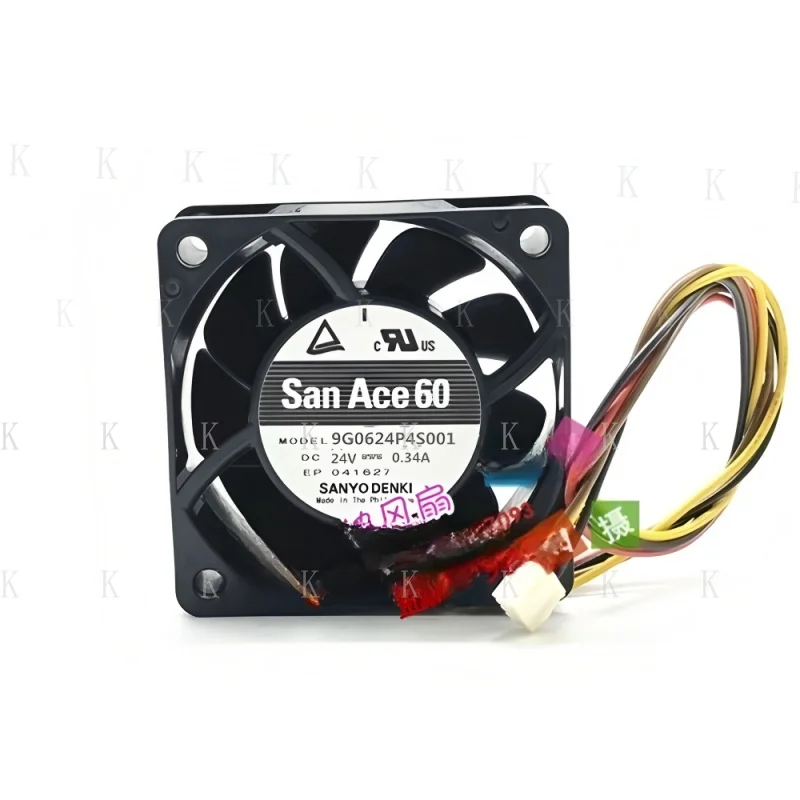 

C FOR Sanyo Large Air Volume Silent Cooling Fan 9G0624P4S001 60*60* 25mm 24V 0.34A